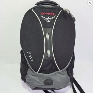 Osprey Flyte Backpack 25L- Black Gray Day Pack Hiking Lightweight